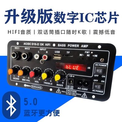 لوحة مكبرات D10-II لـ 4 أوم 40W مكبرات الصوت 110V 220V 12V 24V وحدة صوتية سوبووفر