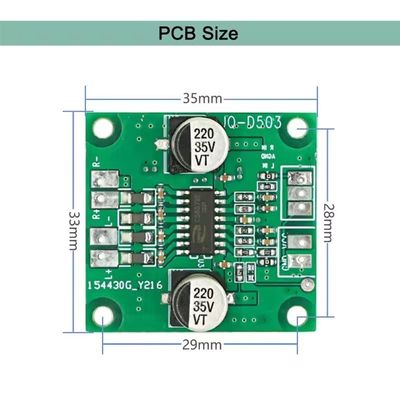 مكبر ميني 2 * 40W DC 5V-26V مكبر الطاقة وحدات المستقبلات مكبرات لوحات