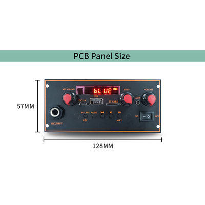 2x10W 3.7V ستيريو حقيقي Bt Trolley ستيريو بطاقة أم MP3 Decoder Amplifier Board مع وظيفة الميكروفون