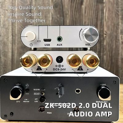50W * 2 BT 5.0 مكبر الطاقة الصوتي وحدة لوحة 2.0 مكبر جهاز الاستيعاب ستيريو مزدوج القناة