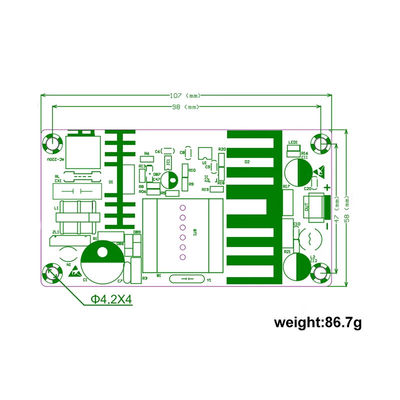 وحدة توفير الطاقة عالية الطاقة لـ AC 85-265V إلى DC12V 8A Boost Converter