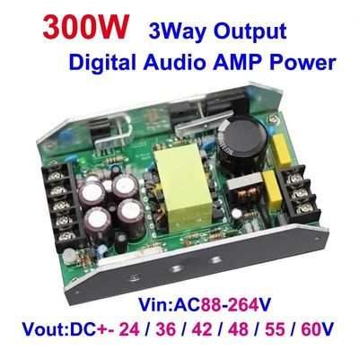300W مزدوج DC 24/36/48V 12V1A إمدادات الطاقة ل TPA3255 TPA3221 TPA3116 مكبر الصوت