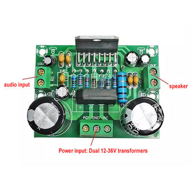 100 واط لوح مكبر مونو TDA7293 مزدوج AC12-32V مصدر طاقة فائق الواسعة للقنوات 2.0