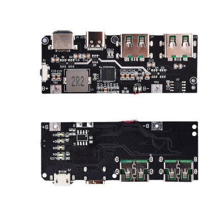 22.5W QC4.0 PD3.0 5 منفذ مزدوج USB بنك الطاقة المتنقلة لوحة الدوائر الحماية لوحة الأم