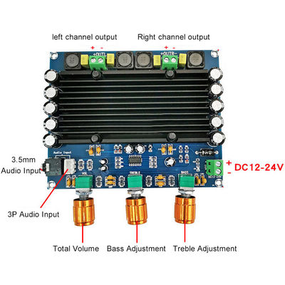 2 قنوات 150W مكبر صوت محترف TPA3116D2 لوحة الصوت الرقمية لأنظمة الصوت عالية الطاقة