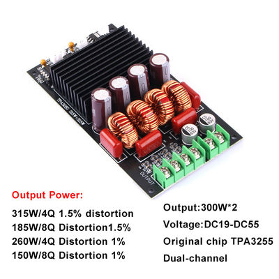 300W * 2 قناة مزدوجة 2.0 لوحة مكبر رقمي لمستقبلات HIFI وحدات مكبرات