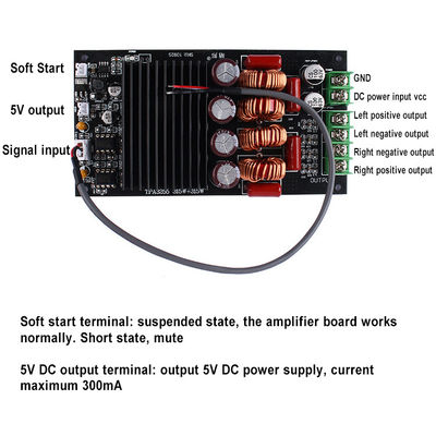 300W * 2 قناة مزدوجة 2.0 لوحة مكبر رقمي لمستقبلات HIFI وحدات مكبرات