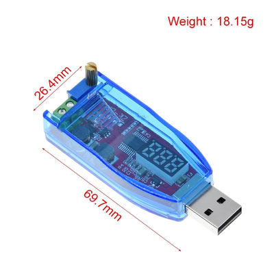 مقياس طاقة قابل للتعديل محول USB Step Up/Down لـ LED DC-DC 5V إلى طاقة DC 1-24V