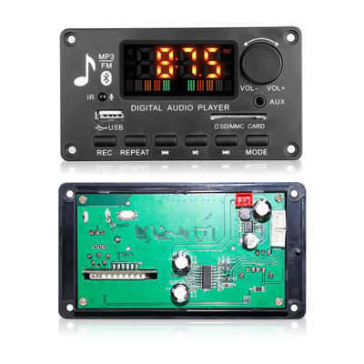 بطاقة أساسية قوية 2x40W Bluetooth Module Car Amplifier مع دعم تنسيق الصوت APE وعمر البطارية 20 + ساعة