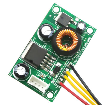 وحدة إمدادات الطاقة LCD مع سلك 12V إلى 5V إلى 3.3V DC-DC Step-Down Converter Board