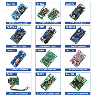 نوع التثبيت القياسي وحدة DC-DC Step-Down للوحة الدائرة PCB لتزويد الطاقة 10-18V