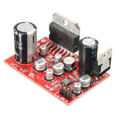 لوحة مكبر 50mm * 33mm المدمجة مع 38W + 38W الطاقة الخارجة ومصدر الطاقة DC9-17.5V