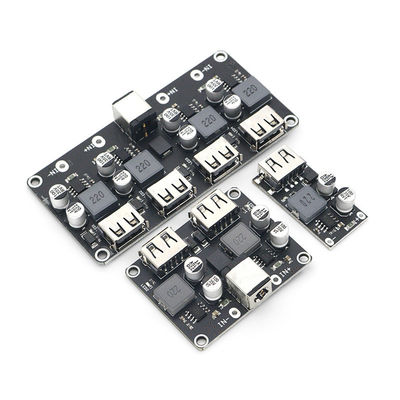 لوحة تحويل تعزيز مزدوج USB خطوة إلى أسفل وحدة إمدادات الطاقة QC3.0 QC2.0 6-32V 9V 12V 24V
