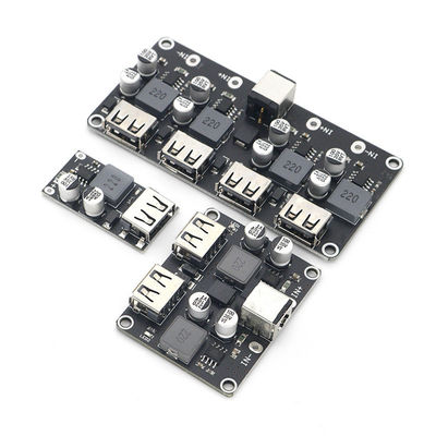 لوحة تحويل تعزيز مزدوج USB خطوة إلى أسفل وحدة إمدادات الطاقة QC3.0 QC2.0 6-32V 9V 12V 24V