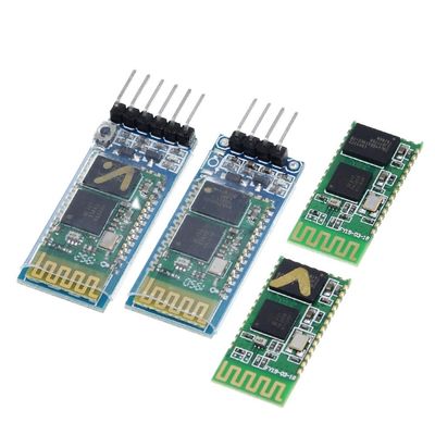وحدة بلوتوث لاسلكية HC-05 HC-06 جهاز إرسال واستقبال RF مع تردد 2.4G ومستوى 3.3V TTL ومحول UART بمدى 10 أمتار