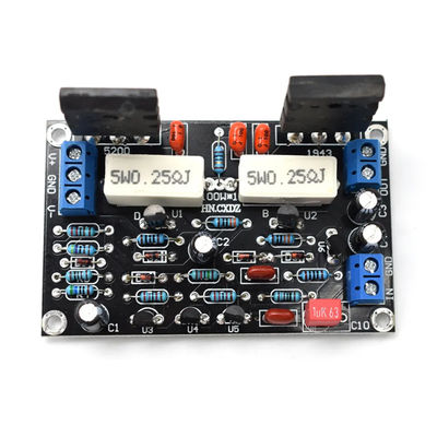 100 واط DC 35 فولت C1-001 لوح مكبر صوت HIFI القناة الواحدة مع أنابيب 2SC5200 2SA1943