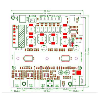 لوحة مضخم طاقة الصوت CA-3169B 2.1 قناة مع صوت عالي الدقة وتصميم مدمج 100 × 75 × 30 ملم