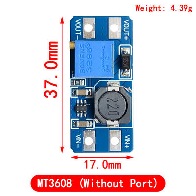 كريتال MT3608 وحدة تعزيز DC-DC 2A بطاقة تعزيز الجهد المدخل 2-24 فولت الجهد الخارج 30 فولت