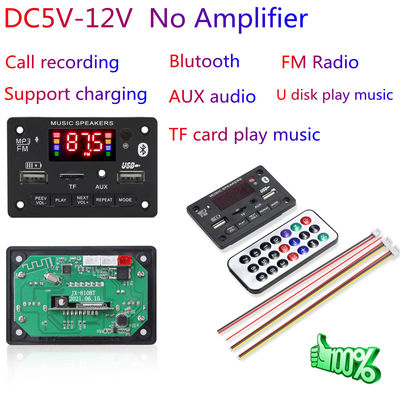 وحدة مشغل MP3 BT 5.0 اللاسلكية مع 6-12 فولت DC ودعم الصوت بدون خسائر لأنظمة صوت السيارات