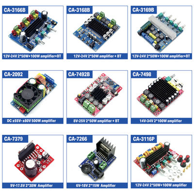 TDA7492P وحدة مكبر الطاقة الرقمية مع BT 5.0 و 2 قنوات 2.0 ل 8-25V طاقة متواصلة