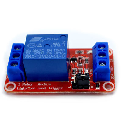 وحدة الإرسال المتصلة 12 فولت 1 قناة مع عزل أوبتوكوبلر على لوحة PCB الحمراء