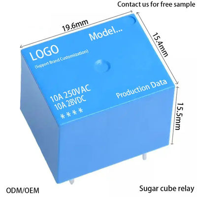 بطاقة التوصيل الكهرومغناطيسية الصغيرة T73 الطاقة 10A 10amp 1 Co Dc 5V 12V 24 24V 24vdc 4 Pin 5pines 5 Pines