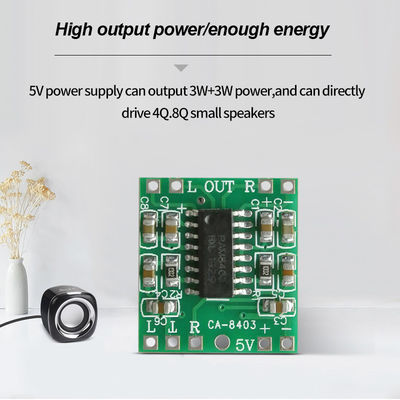 2*3W DC 5V PMA8403 الصوت الضخم الفئة D لوحة مكبرات الصوت المصغرة