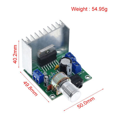 TDA7297 12V لوحة مكبر الطاقة مزدوجة القناة مع 15W + 15W الخروج والتصميم الخالي من الضوضاء