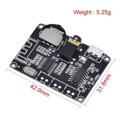 PAM8406 BT 5.0 DIY Kit خطي جهاز تضخيم الطاقة الصوتية DC 3.7-5V جهاز تضخيم ستيريو