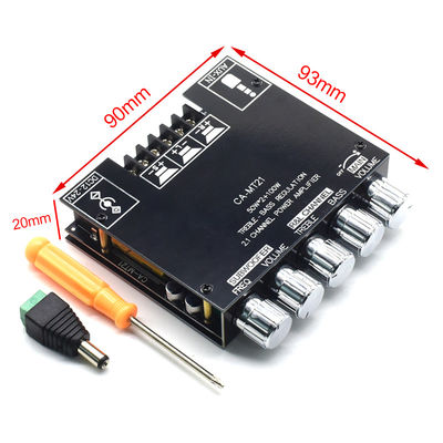 CA-MT21 2.1 قناة BT 5.0 لوحة مكبر الصوت الفرعي 2 * 50W + 100W 12-24V AMP + BT