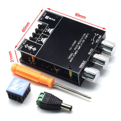 CA-502MT 5.0 BT لوحة مكبر الصوت الرقمي 2 * 50W وحدة AMP 12-24V
