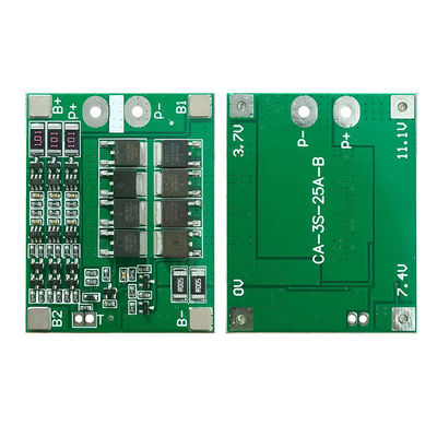 CA-3S-25A-B-T ليثيون 18650 BMS PCM بطارية حماية لوحة BMS PCM مع التوازن لليثيون ليبو بطارية حزمة خلية الوحدة DIY