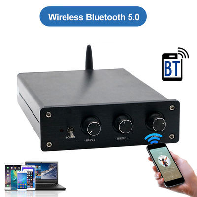 مكبر الطاقة الصوتي المنزلي 100W * 2 + 200W المسرح المنزلي ميني HiFi ستيريو الفئة D الرقمية 2.1 قناة مكبر