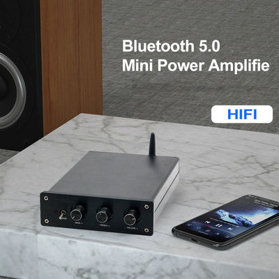 مكبر الطاقة الصوتي المنزلي 100W * 2 + 200W المسرح المنزلي ميني HiFi ستيريو الفئة D الرقمية 2.1 قناة مكبر
