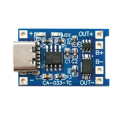 CA-033 لوحة شحن USB Micro Type-C 5V مزدوجة الوظيفة 1A Li-Ion Lithium Battery Charger Module 18650 TP4056 ICs المنتج