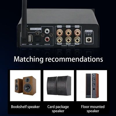 2.1 قناة 100W الطاقة الخارجة اللاسلكية Bluetooth الصوت الرقمي HIFI مكبر الطاقة للصوت المنزلي