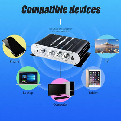 لوحة مضخم صوت 2.1 قناة 12 فولت مع طاقة خرج 80WX2+80W للصوت الرقمي عالي الدقة للمنزل