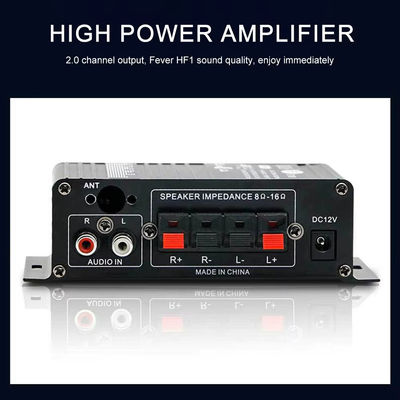 AK-270 12 فولت قوة صغيرة مكبر صوت بلوتوث 2.0 خروج قناة HIFI مكبر طاقة مصغر لنظام صوت المسرح المنزلي