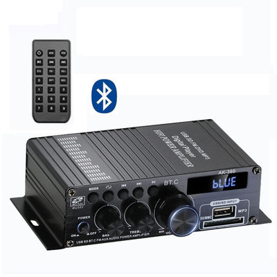 AK-380 5.0 مكبر 2.0 قناة مكبر السيارات المسرح المنزلي ميني HIFI مكبرات الصوت الرقمية ستيريو USB OTG مدخل