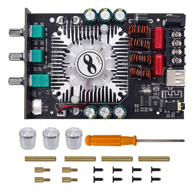 ZK-1602T 2 * 160W 2.0 قناة وحدة مكبر الطاقة الرقمية من الدرجة D الصوتية ستيريو BT 5.0 لوحة مكبر الصوت ZK-1602T