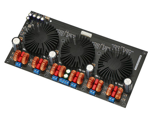 TPA3255 300W*6 DC24-48V لوحة مكبر الصوت الطبقة D لوحة مكبر صوت عالي الطاقة6 قناة لوحة مكبر طاقة المروحة الرقمية