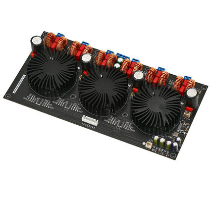 TPA3255 300W*6 DC24-48V لوحة مكبر الصوت الطبقة D لوحة مكبر صوت عالي الطاقة6 قناة لوحة مكبر طاقة المروحة الرقمية