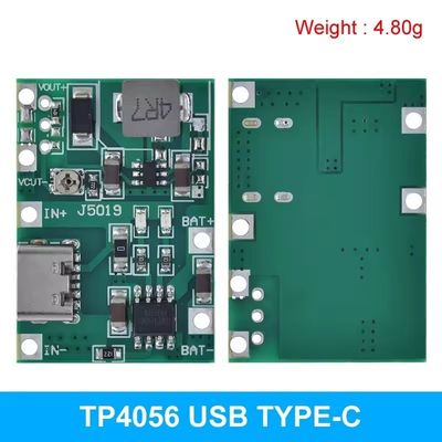 USB من النوع C 3.7V 9V 5V 2A محولات DC-DC لوحة Mount Lithium Li-ion 18650 شاحن البطارية 18650 شاحن خطوة تعزيز وحدة إمدادات الطاقة