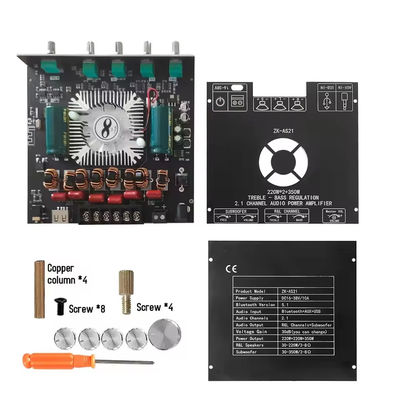 ZK-AS21 2.1 Channel Audio Amplifier Module TPA3255 Subwoofer 220WX2+350W 220WX2+350W لوحة مكبرات الصوت ZK-AS21