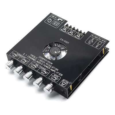 ZK-AS21 2.1 قناة وحدة لوحة مكبر الطاقة الرقمية 220W * 2 + 350W صوت عالي منخفض TPA3255 BT Home Audio AS21