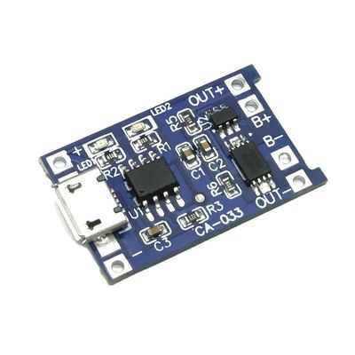 CA-033 لوحة شحن USB Micro Type-c 5V مع وظائف مزدوجة 1A وحدة شحن بطارية الليثيوم ليثيوم 18650 TP4056 القياسية