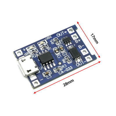 CA-033 لوحة شحن USB Micro Type-c 5V مع وظائف مزدوجة 1A وحدة شحن بطارية الليثيوم ليثيوم 18650 TP4056 القياسية