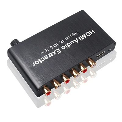 HDMI إلى 3.5mm RCA محول الصوت التناظري مستخرج مكبر مكبر للصوت لـ PS4 DVD 5.1 Channel Sound Splitter Private Mold