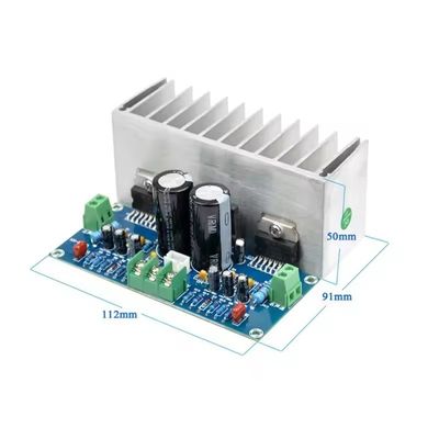 لوحة مكبر الصوت AC12-32V مزدوجة من الدرجة D عالية الطاقة 2 * 100W TDA7293 مكبر صوتي ستيريو رقمي للمتكلمين