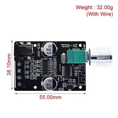 ZK-502L ميني للبلوتوث 5.0 DC 5-24V 50Wx2 مكبر الطاقة ستيريو لوحة صوتية رقمية لاسلكية لبلوتوث مكبر Spe